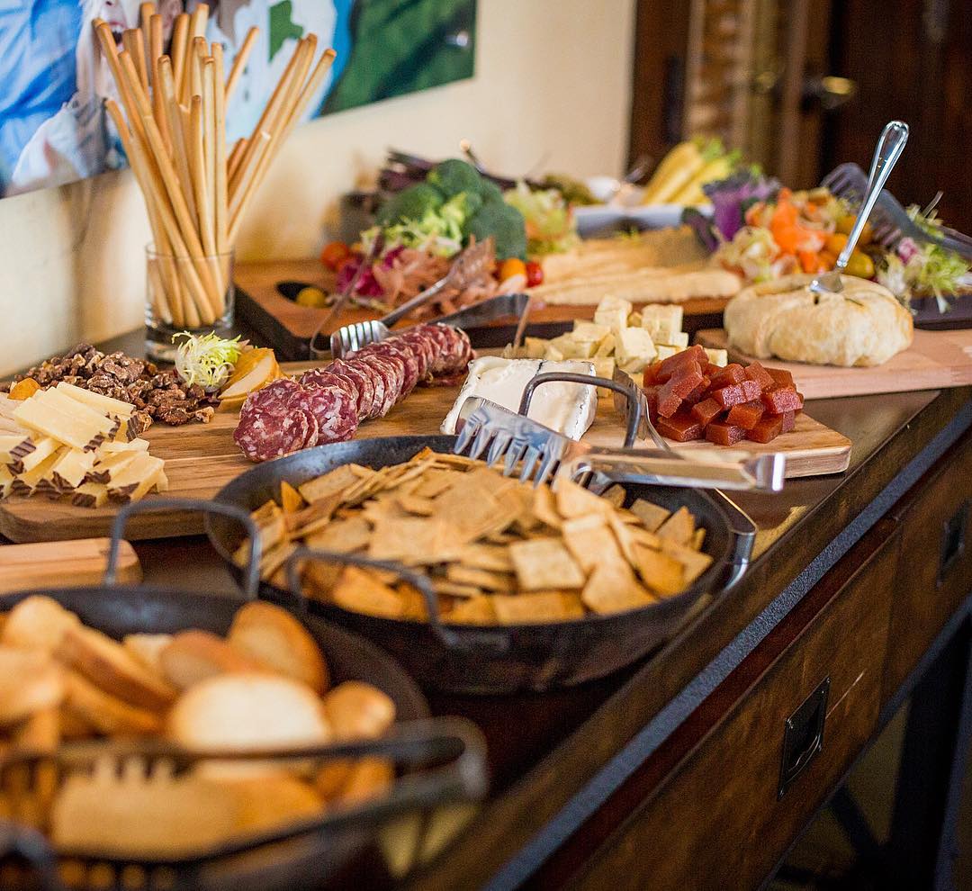 An abundant charcuterie and grazing board