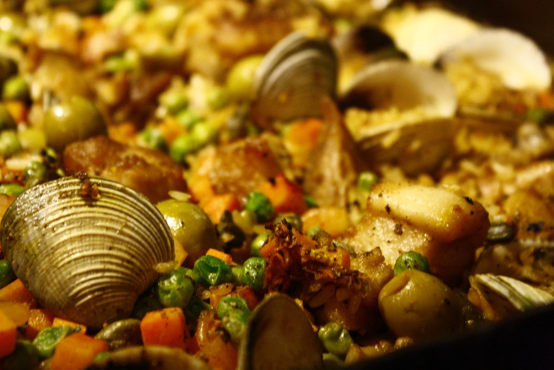 Clams and vegetables from an EATS clambake