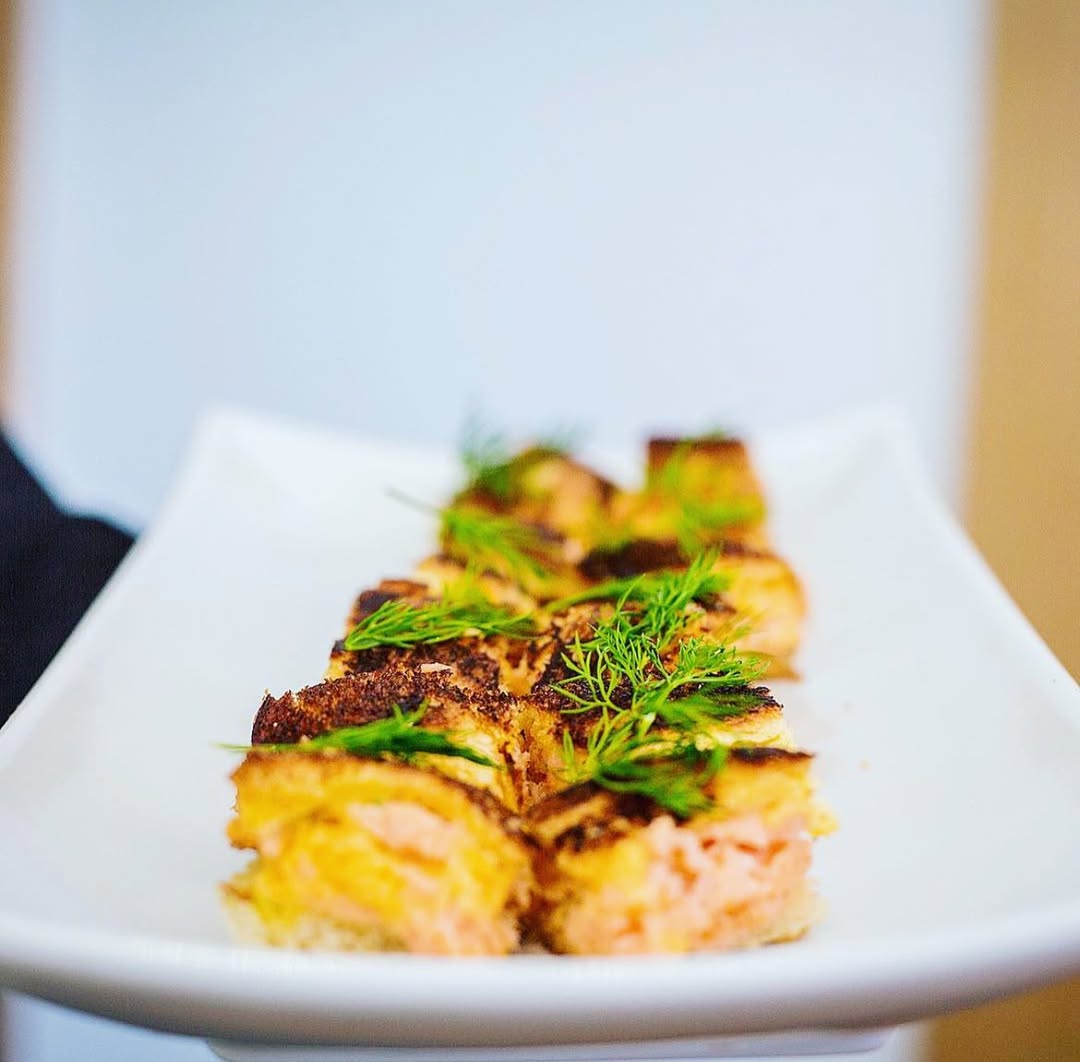Styled plated dish ready for camera
